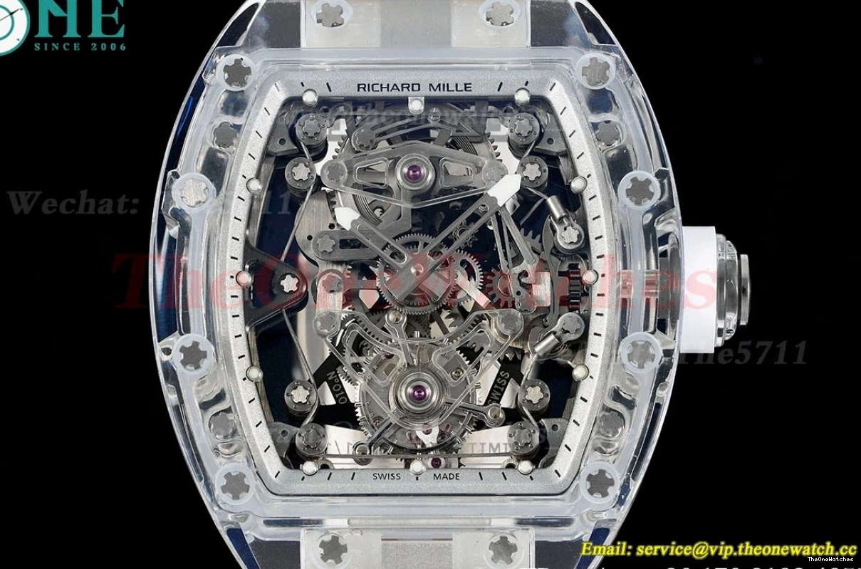 RM56-02 44mm Strap Tourb on Skeleton Dial White RMF Rubber 0314